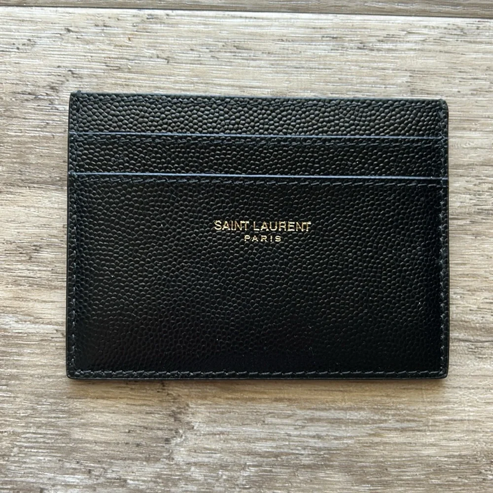 YSL Card Holder Full Inclusion Saint Laurent $300 - Picture 2 of 6